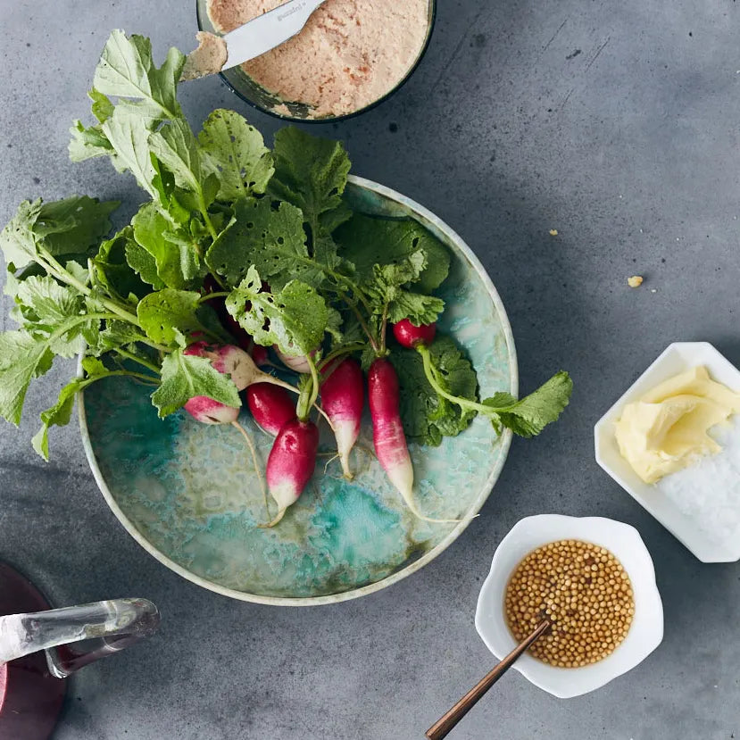 Radishes with Ham Butter