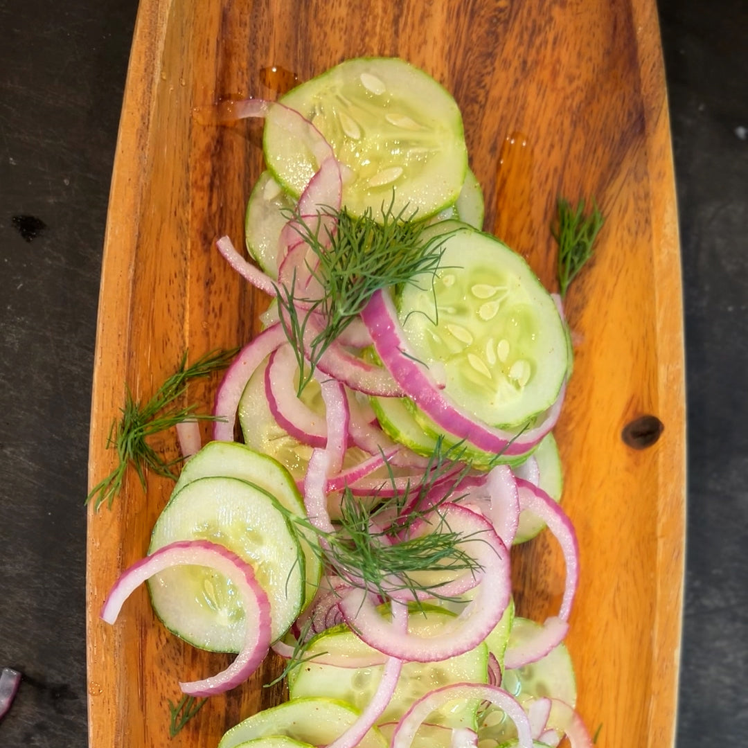 Swine & Sea — Cucumber Salad — French Creole Recipe