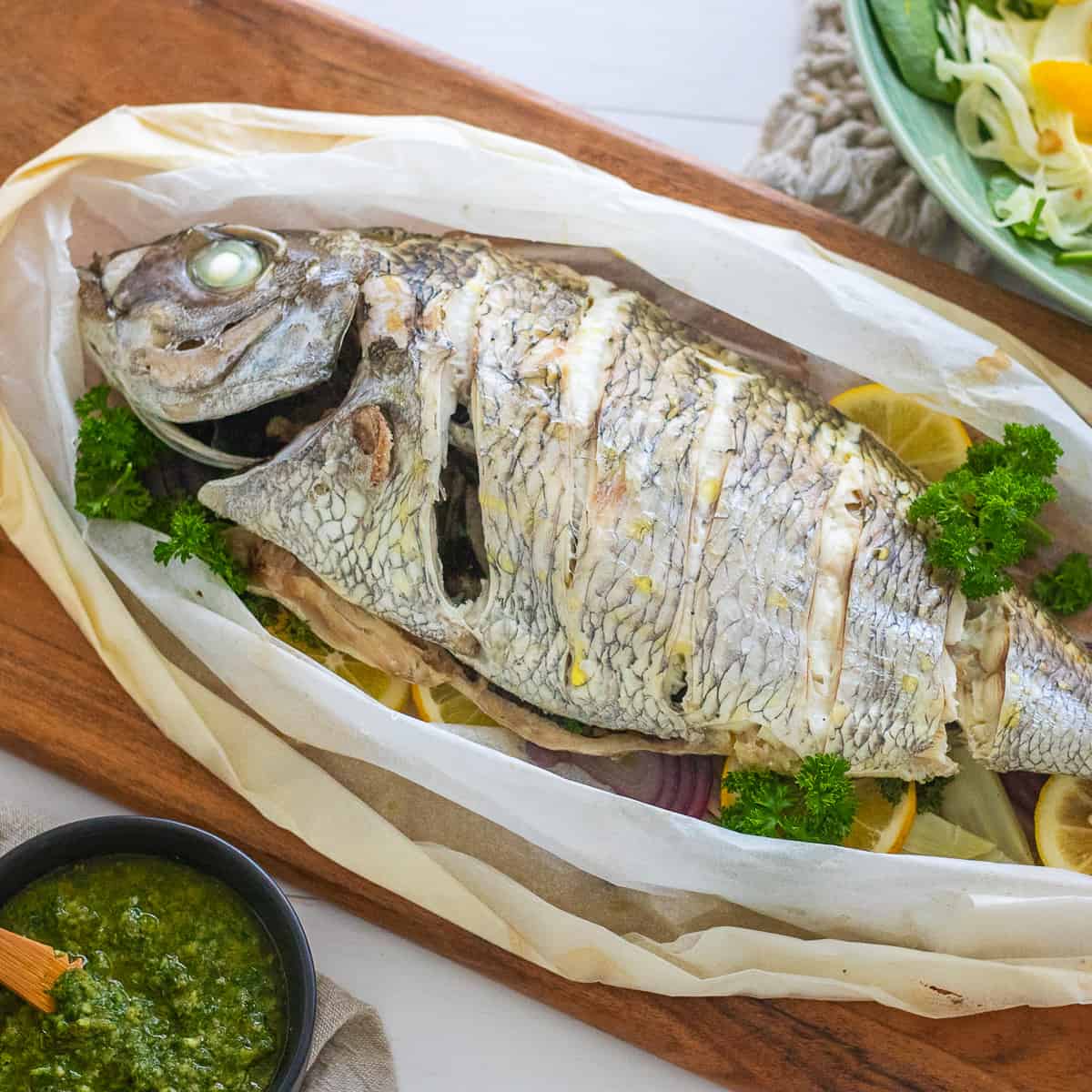 Swine & Sea — Red Snapper En Papillote — French Creole Recipe
