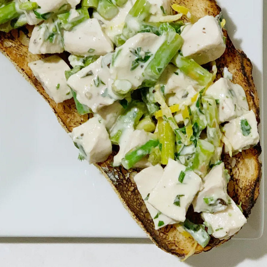 Swine & Sea — Asparagus and Pea Chicken Salad — French Creole Recipe