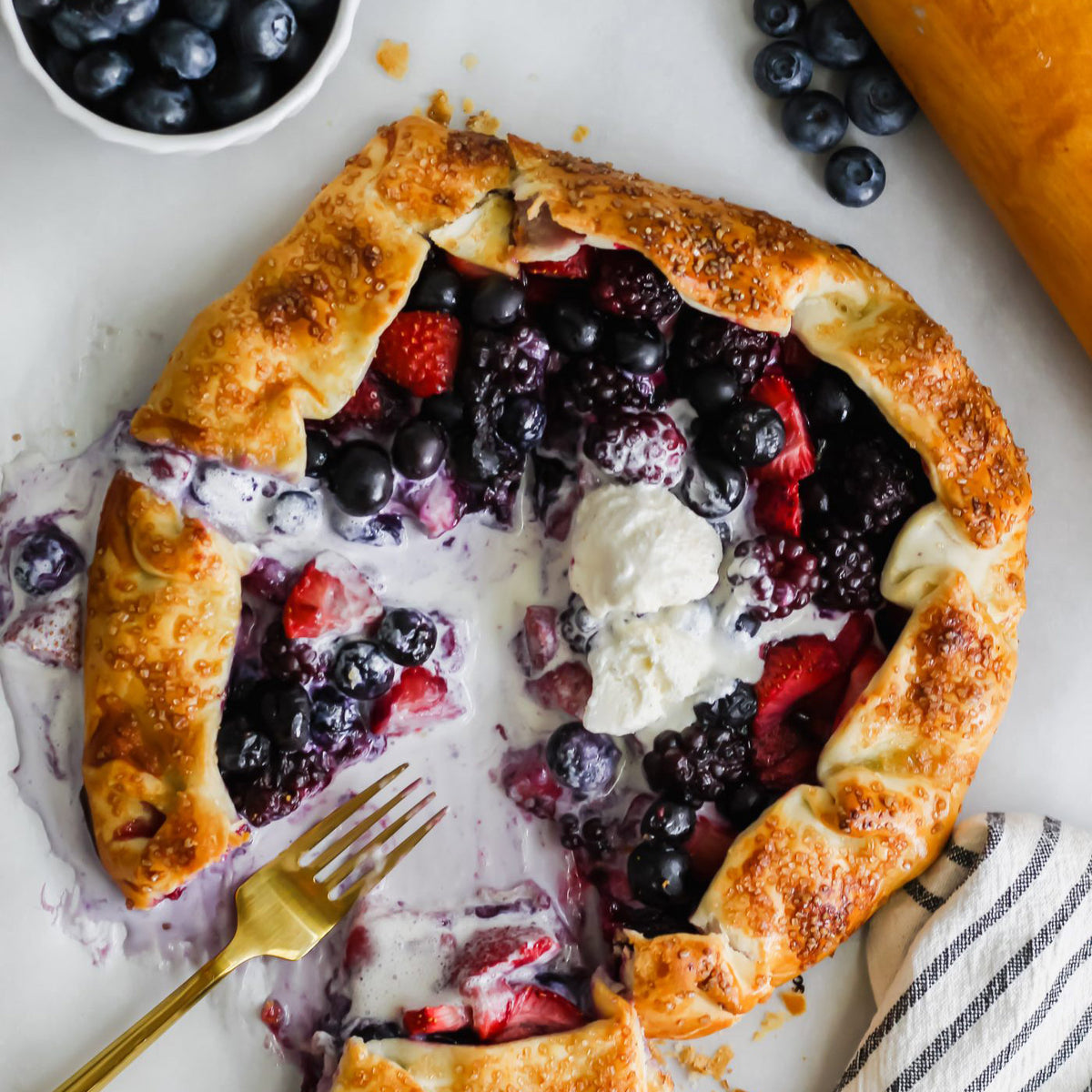 Swine & Sea — Summer Berry Galette — French Creole Recipe