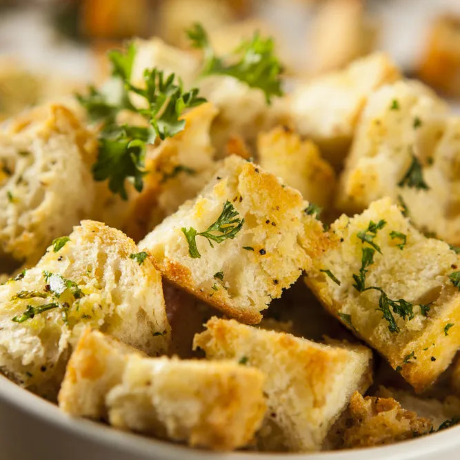 Swine & Sea — Herbed Croutons — French Creole Recipe
