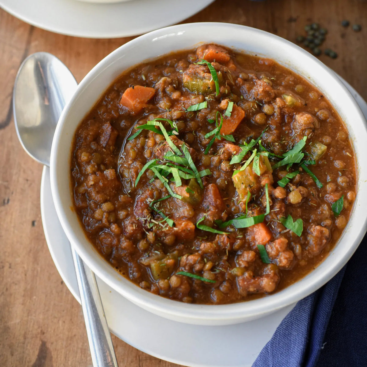 Swine & Sea — French Lentil Soup — French Creole Recipe