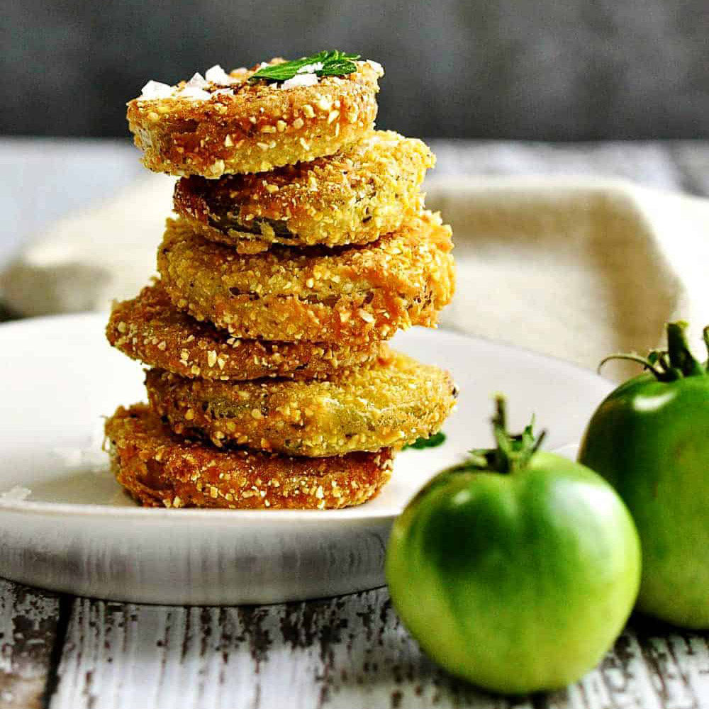 Swine & Sea — Fried Green Tomatoes — French Creole Recipe