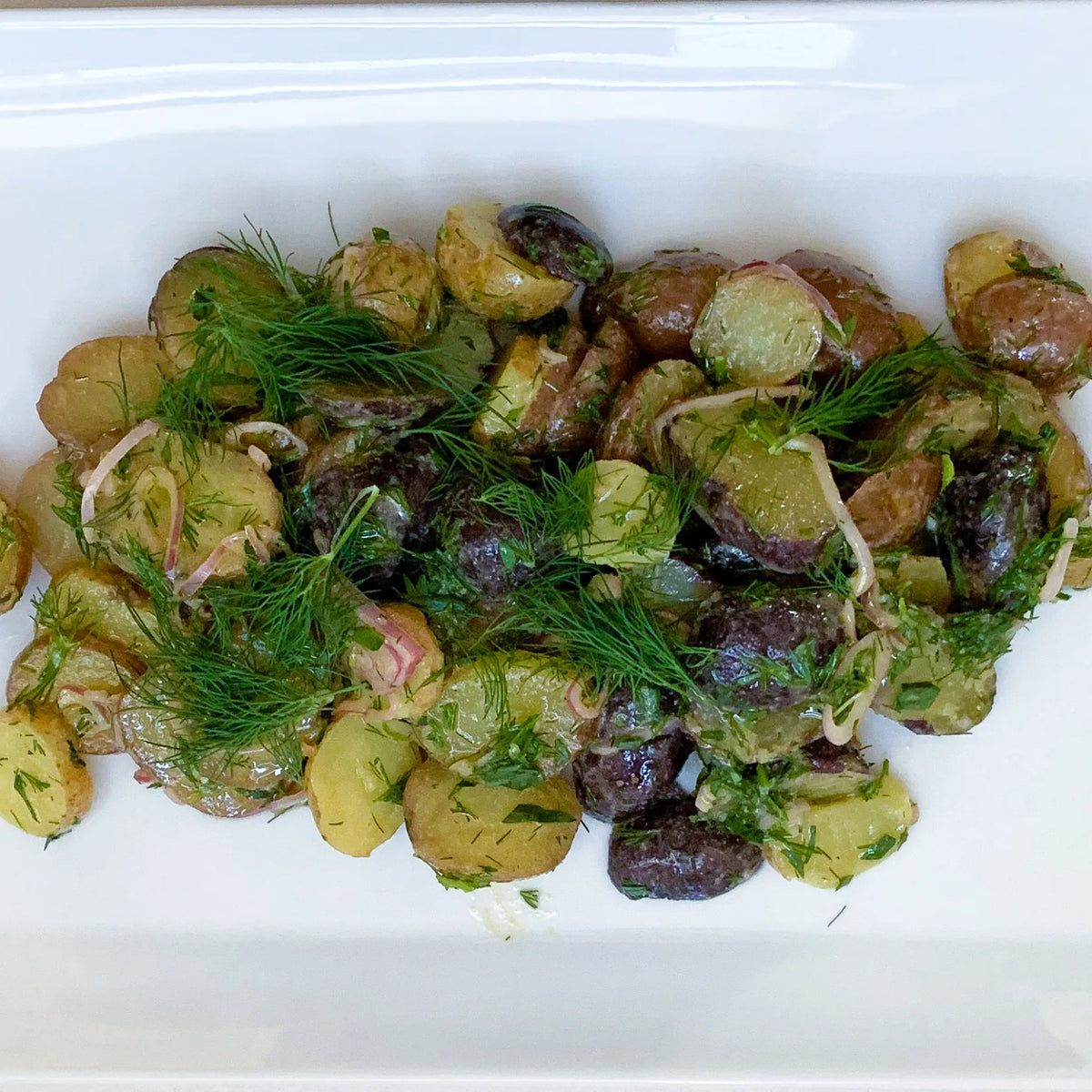 Swine & Sea — Herbed Potato Salad — French Creole Recipe