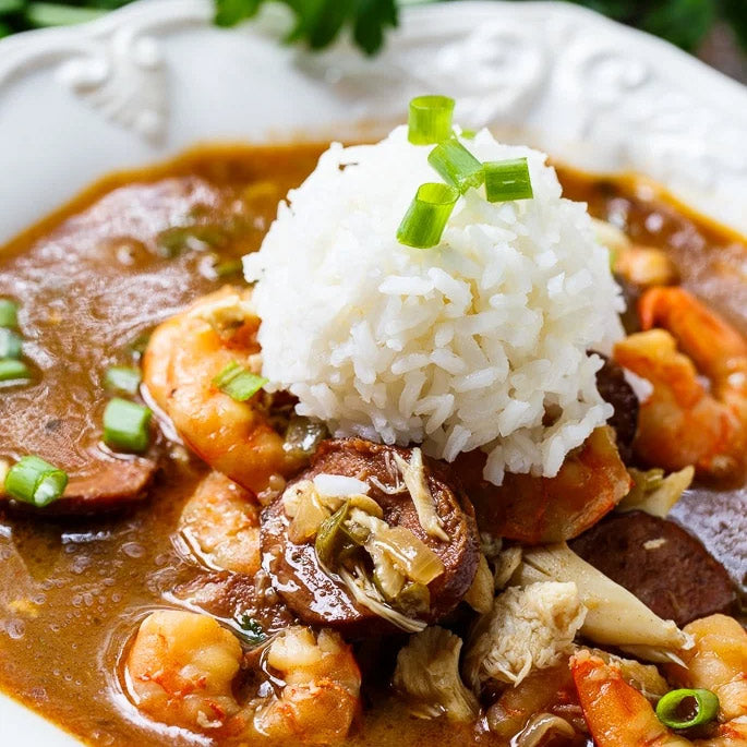 Swine & Sea — Seafood and Andouille Gumbo  — French Creole Recipe