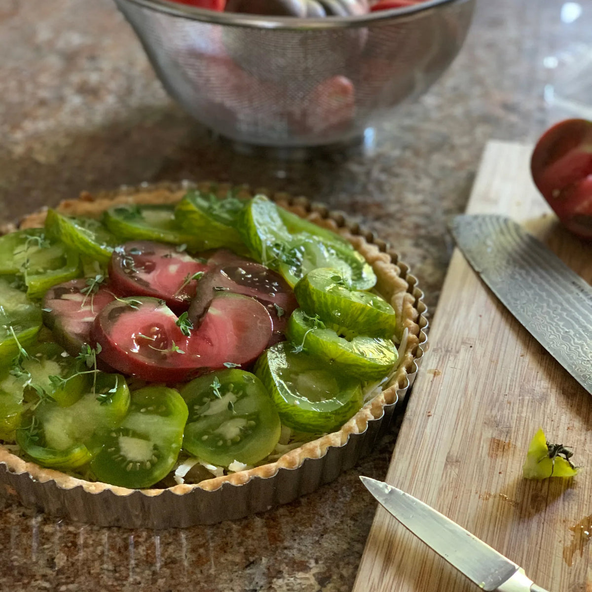 Swine & Sea — Summer Tomato Tart — French Creole Recipe
